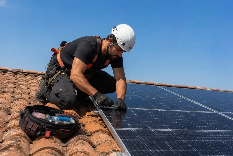 Maintenance et monitoring de panneaux solaires à Anglade