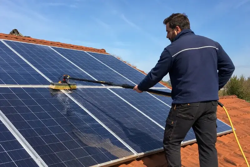 Nettoyage et entretien de panneaux solaires à Anglade
